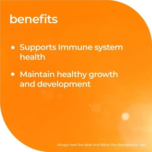 (PRE ORDER) Nature's Way Kids Smart Vita Gummies Vitamin C + Zinc 60 Pastilles shelf life 2yrs